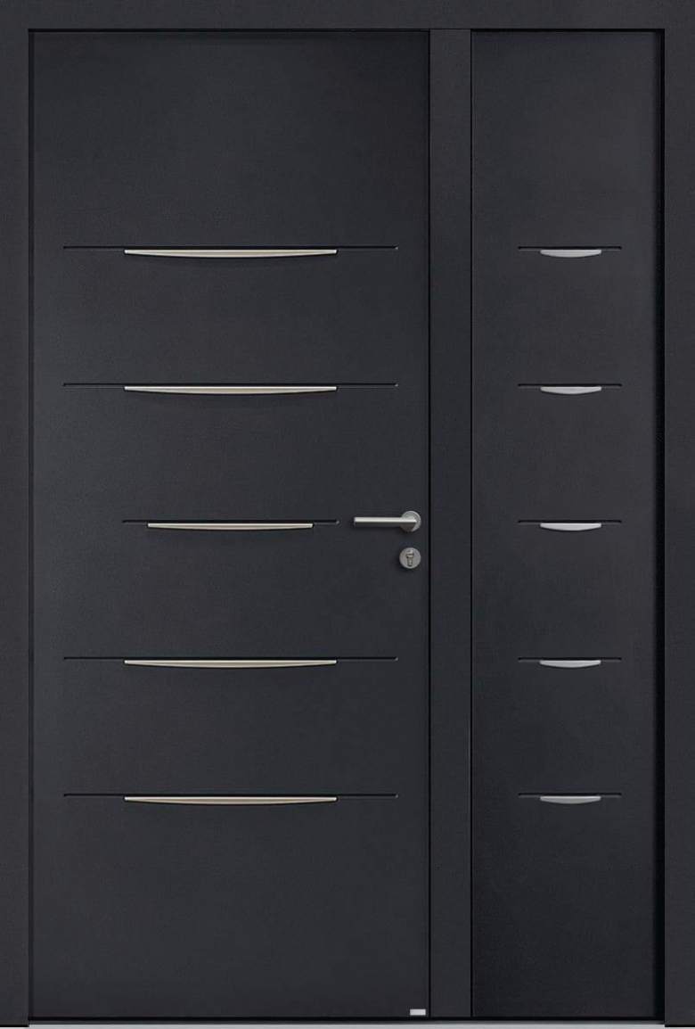Porte d'entrée Aluminium Alinéa -